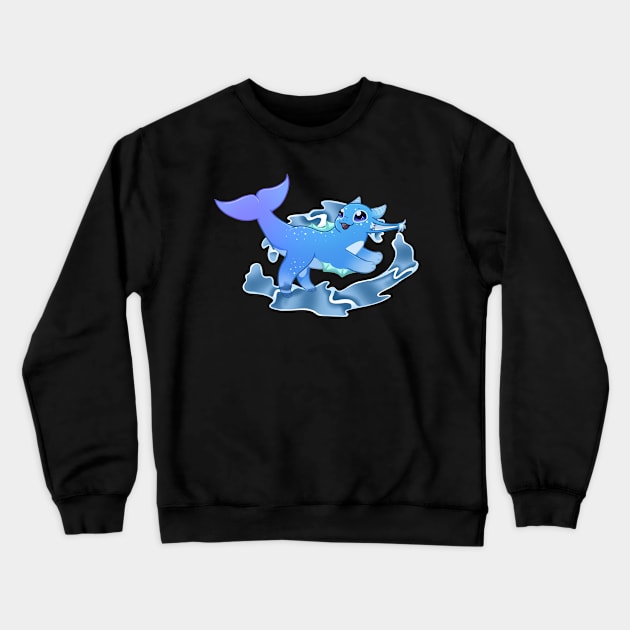 Water Creature Crewneck Sweatshirt by Birbcat